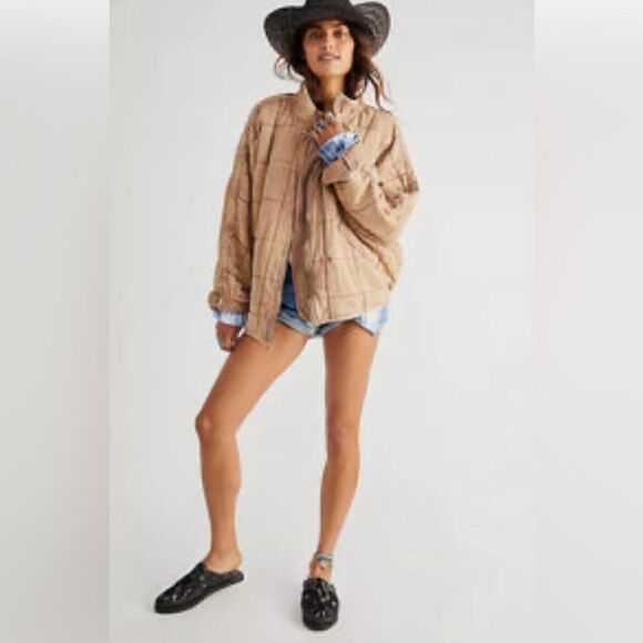 Free People Gwynnie Quilted Jacket. NWT. Large - Picture 15 of 16